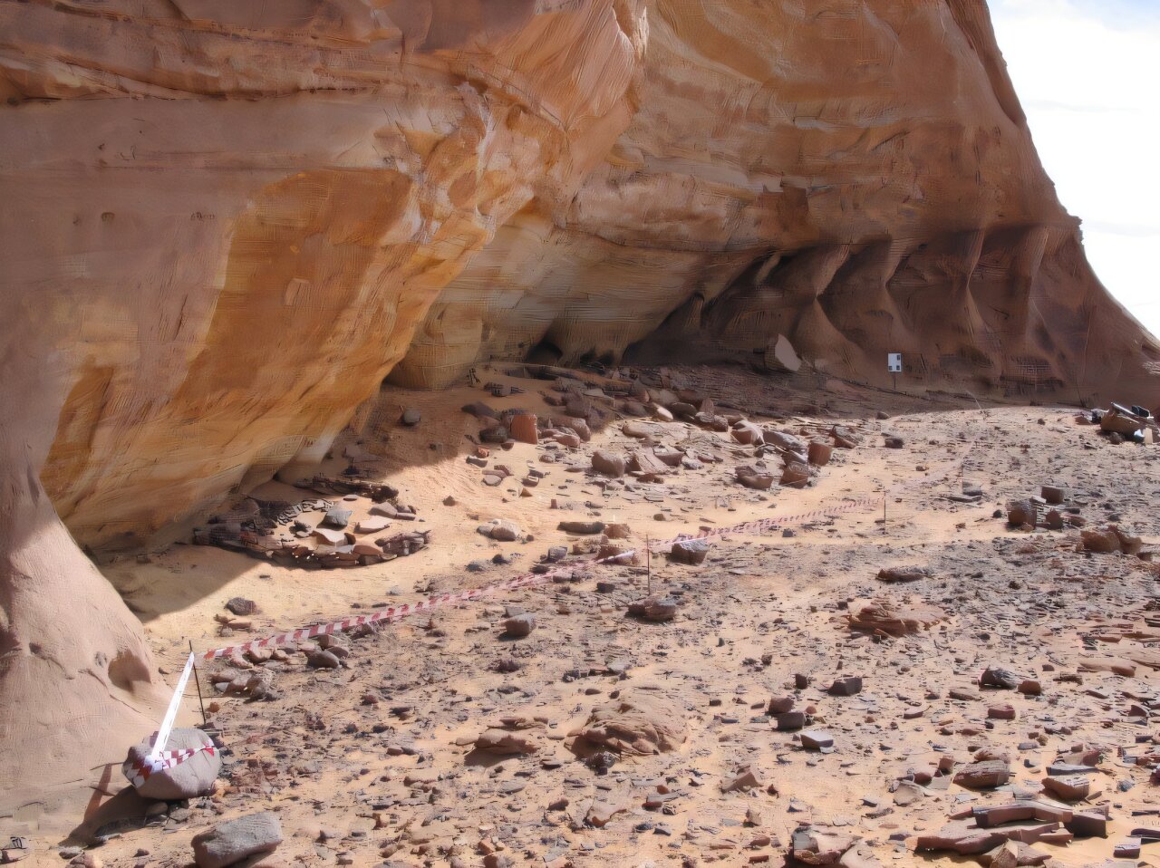 Abri de Takarkori en Libye, il y a 7 000 ans.