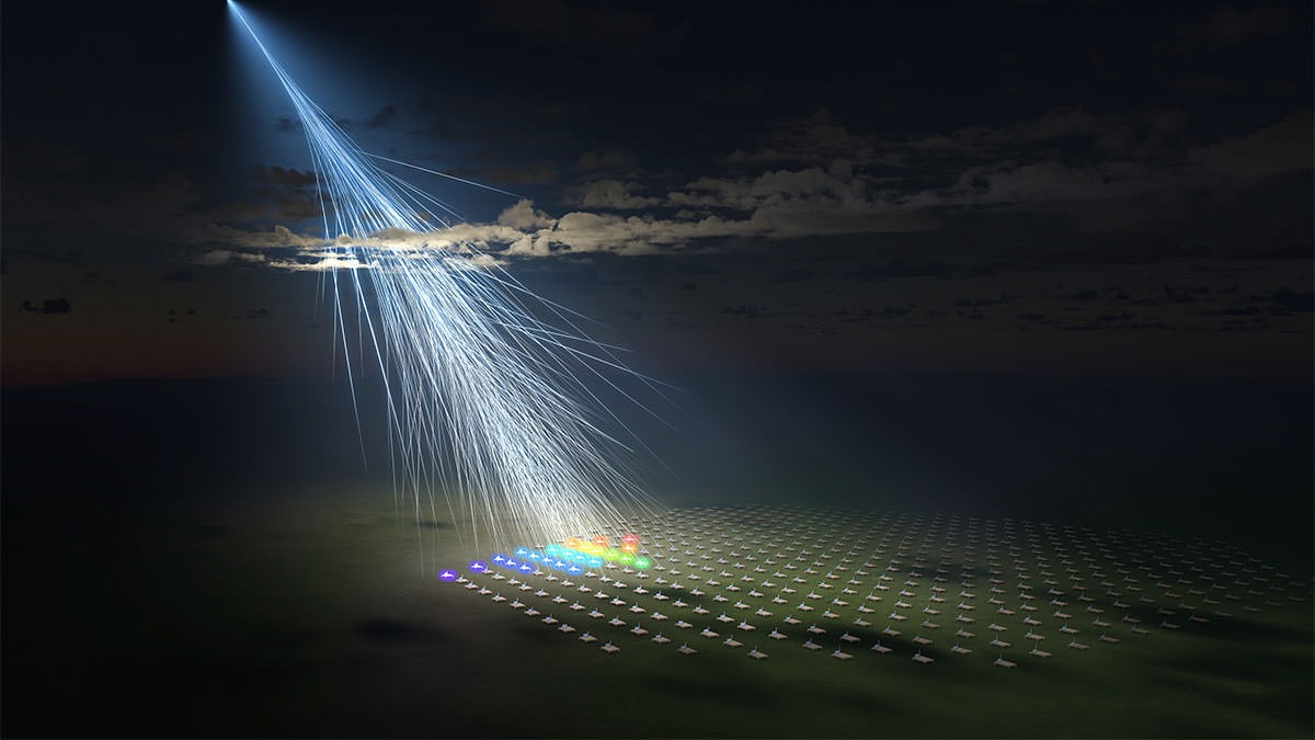 Zetta-particule Amaterasu (particule subatomique) détectée par le Telescope Array dans l'Utah.