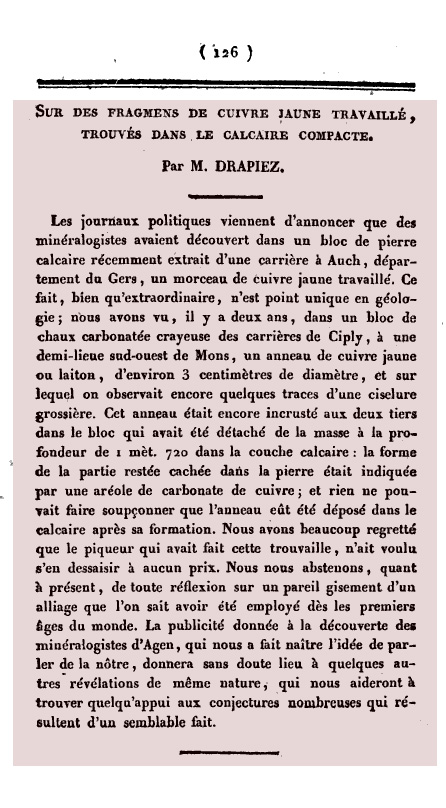 Annales générale en sciences physiques de Drapiez.