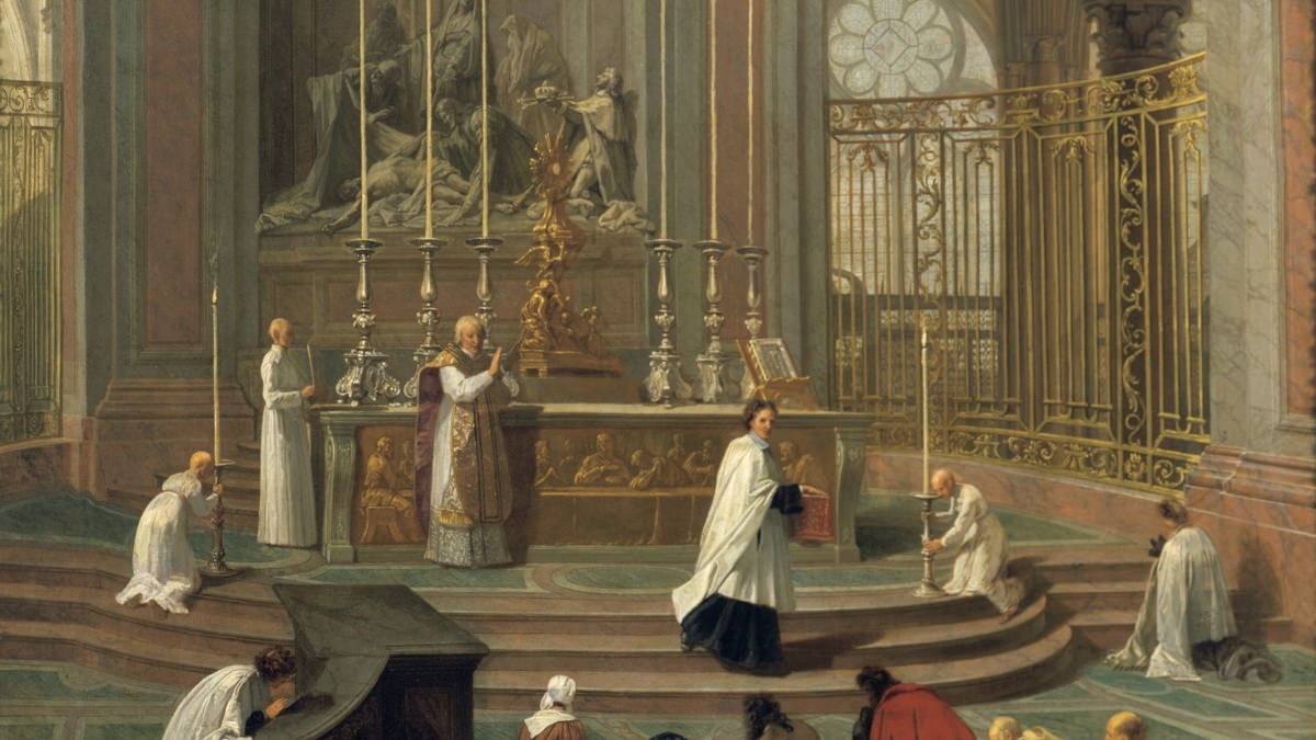 Antoine de La Porte à la Cathédrale Notre-Dame de Paris, vers l'an 1700.