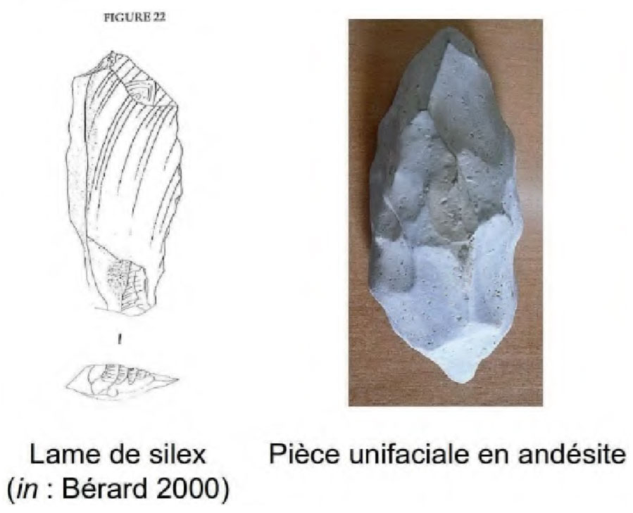 Artefacts en Guadeloupe, dans les Petites Antilles.