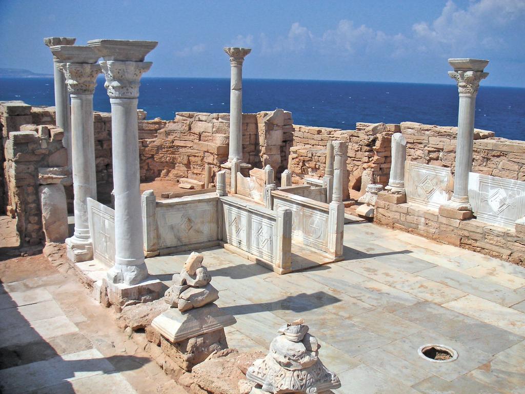 Basilique occidentale d'Érythron-Latrun en Libye.