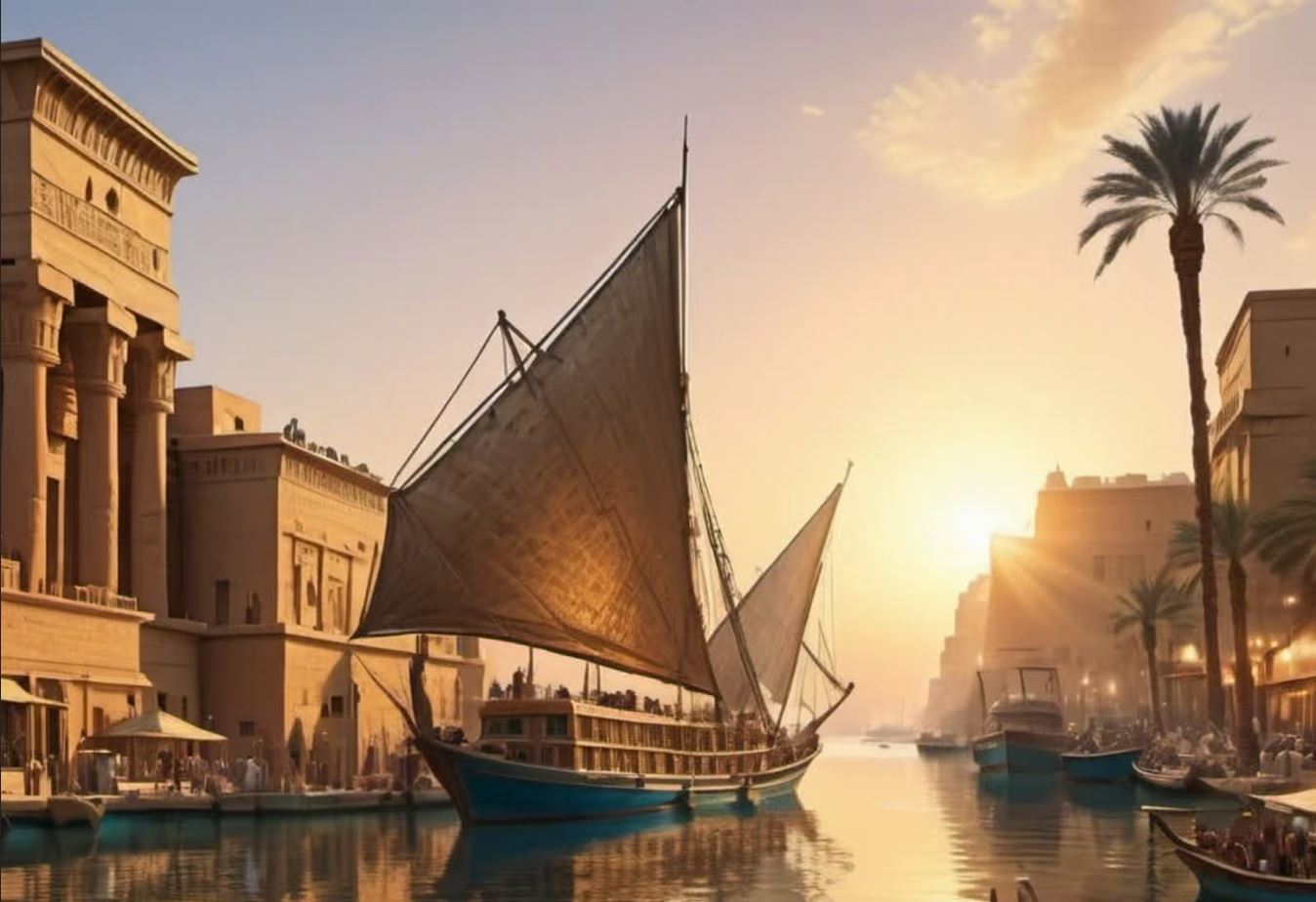 Ville Damiette en Egypte, il y a 2 700 ans.