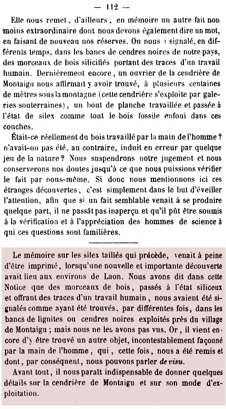 Bulletin de presse concernant une boule de fabrication humaine à Laon en France, août 1862.