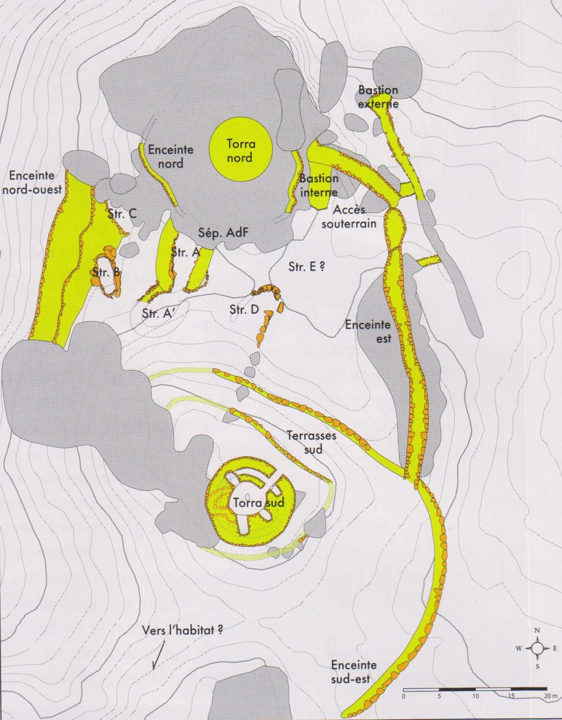 Casteddu (habitat fortifié) de Tappa en Corse en 1600 avant notre ère.