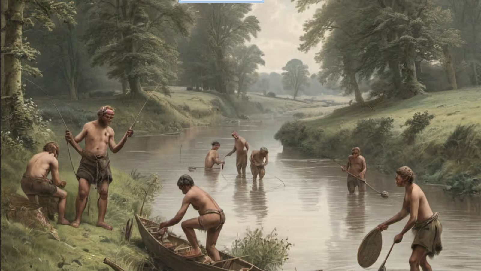 Chasseurs-cueilleurs situés dans la rivière Eden au Royaume-Uni.