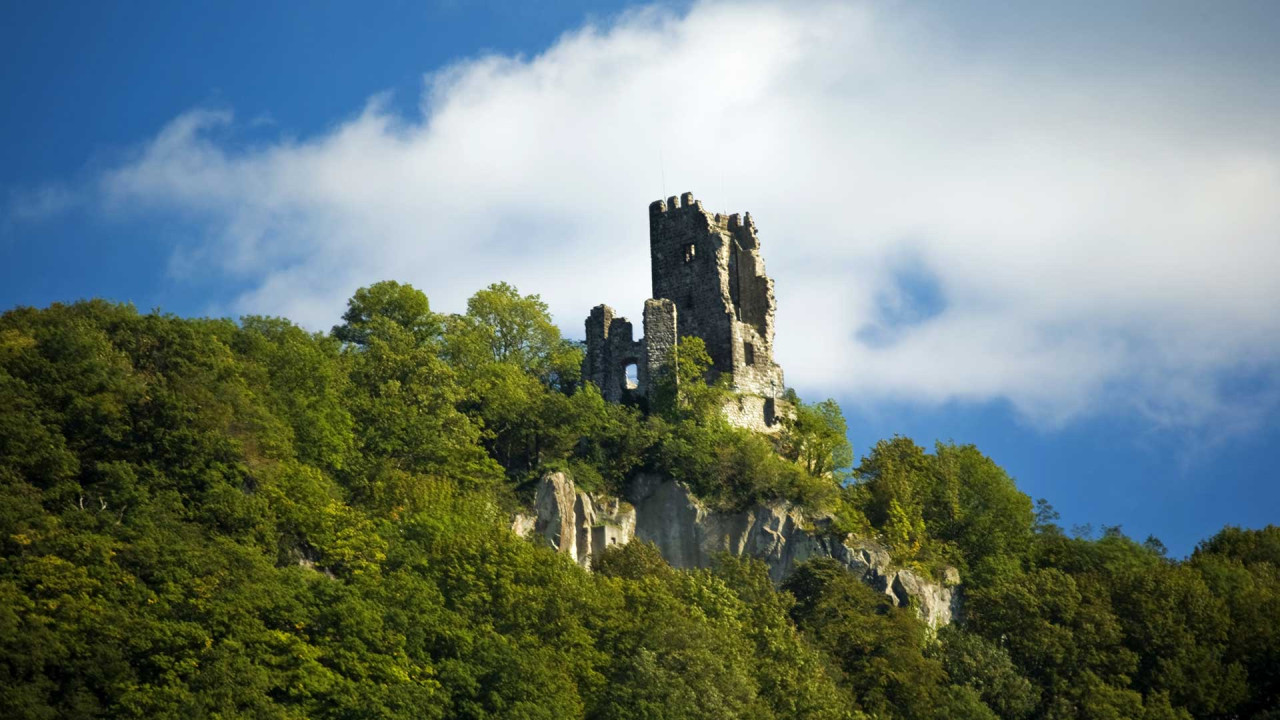 Château en ruines de Burgstein en Allemagne.