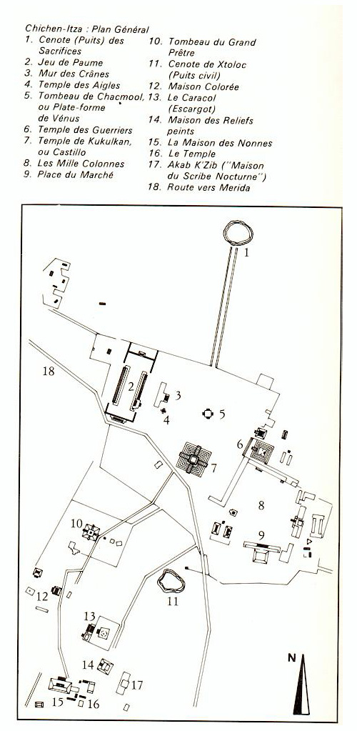 Carte de Chichen Itza