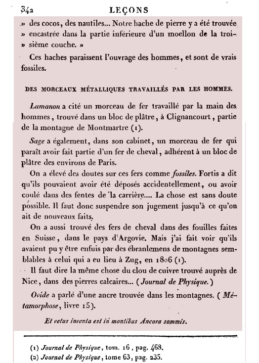 Chroniques du géologue Jean-Claude de la Métherie.