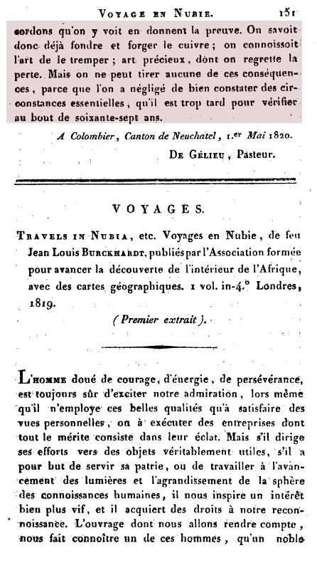 Chroniques du pasteur De Gélieu.