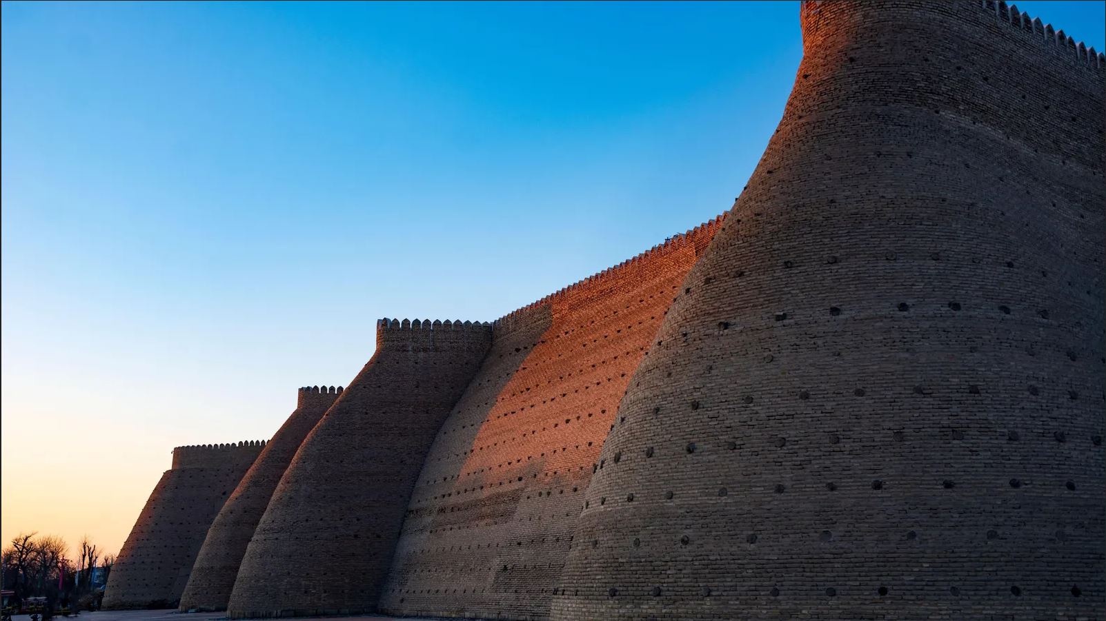 Citadelle d'Ark, immense forteresse située à Boukhara en Ouzbékistan.