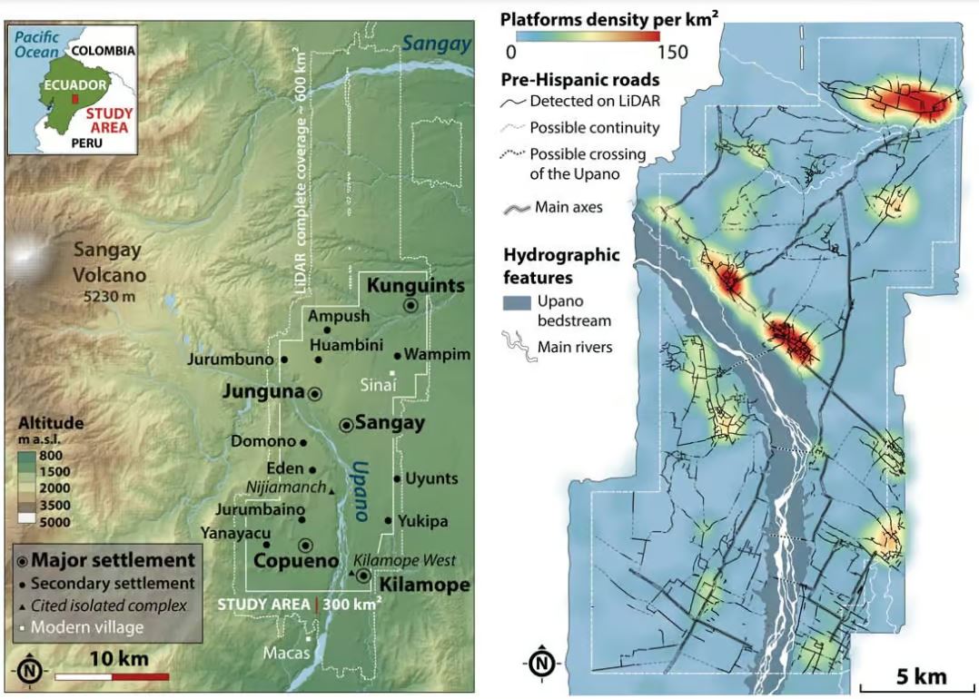 Cités urbanisées au cœur de la forêt amazonienne.