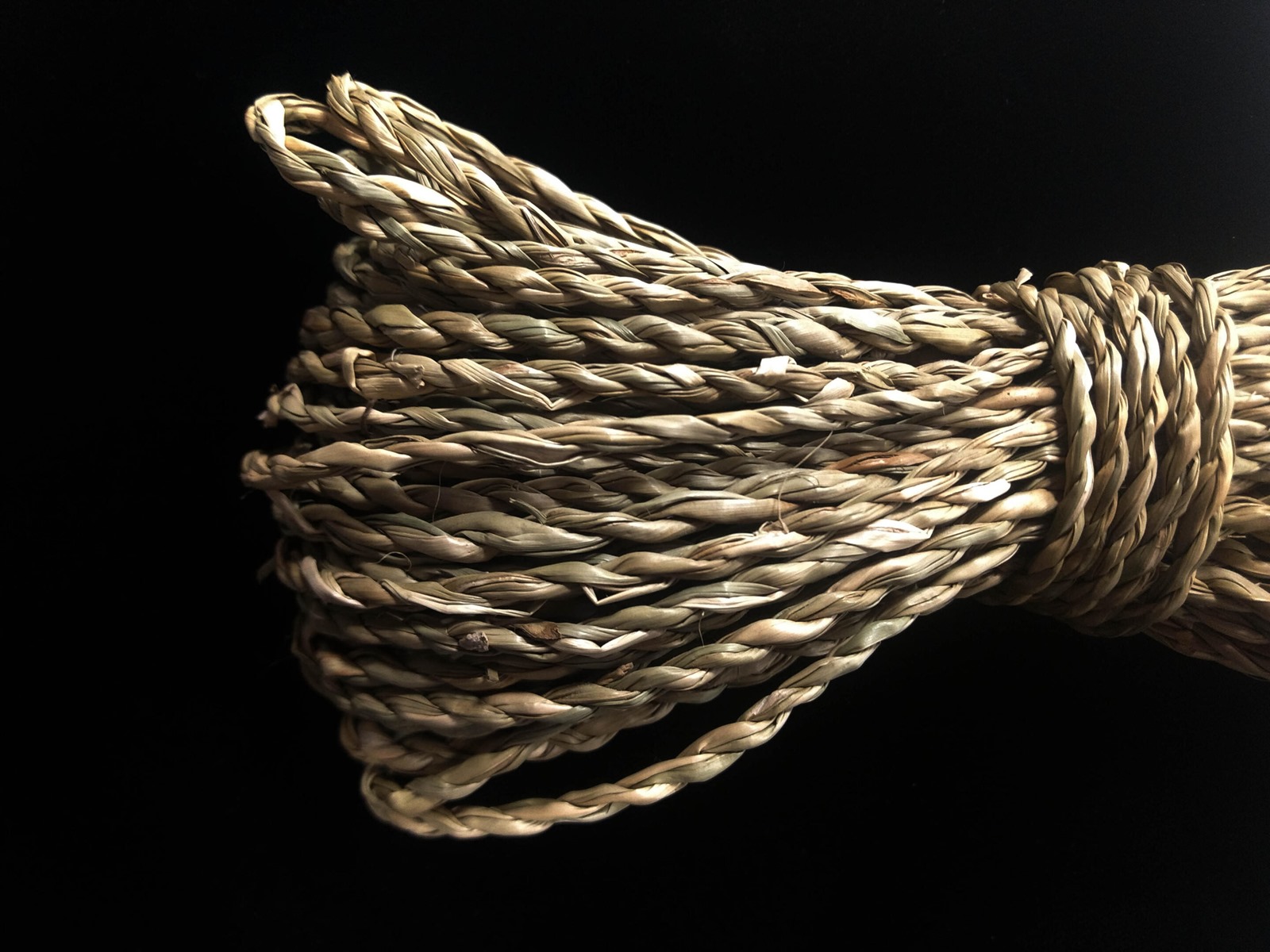 Corde constituée de fibres torsadées.