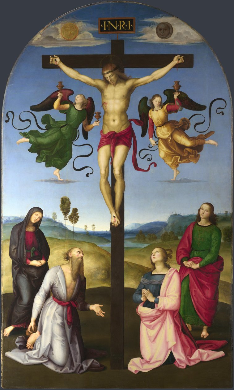 Crucifixion, ou Jésus sur la croix avec les Anges.