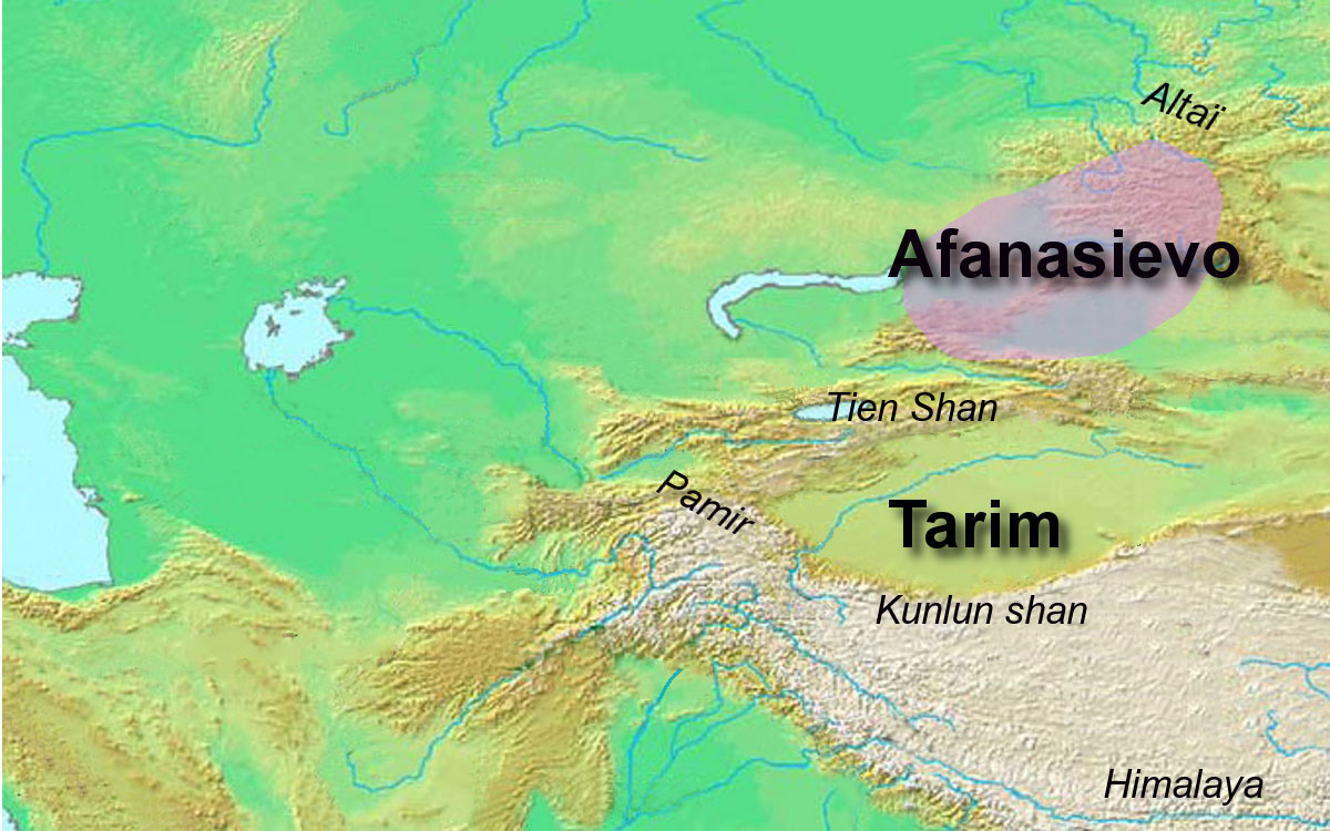 Cartographie de la culture Anatasievo en Chine.