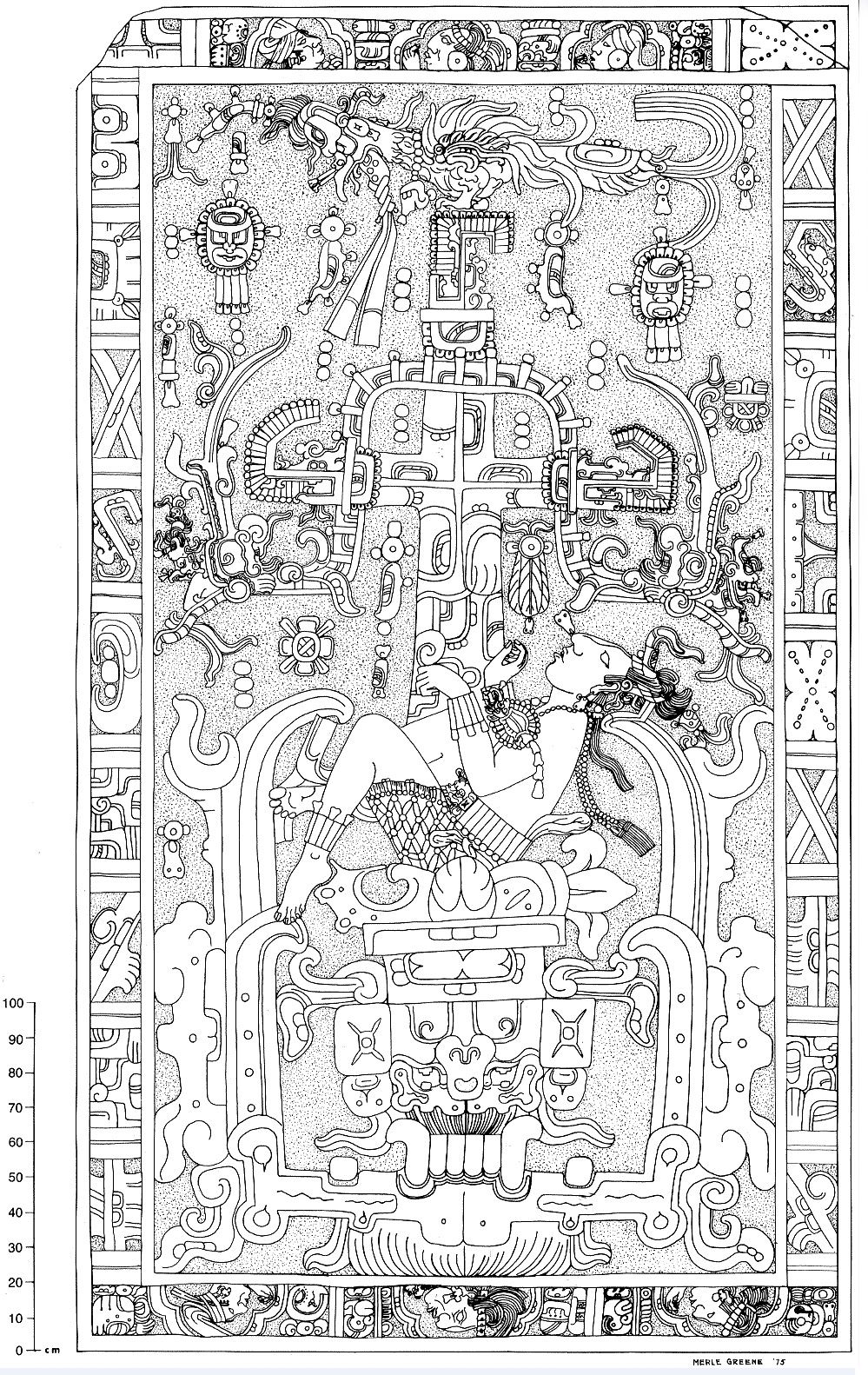Roi Pacal sur la dalle de Palenque.