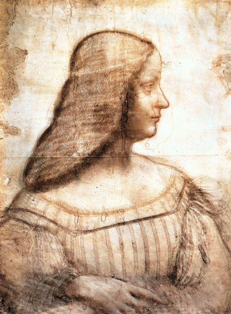 Isabella d'Este, selon Léonard de Vinci