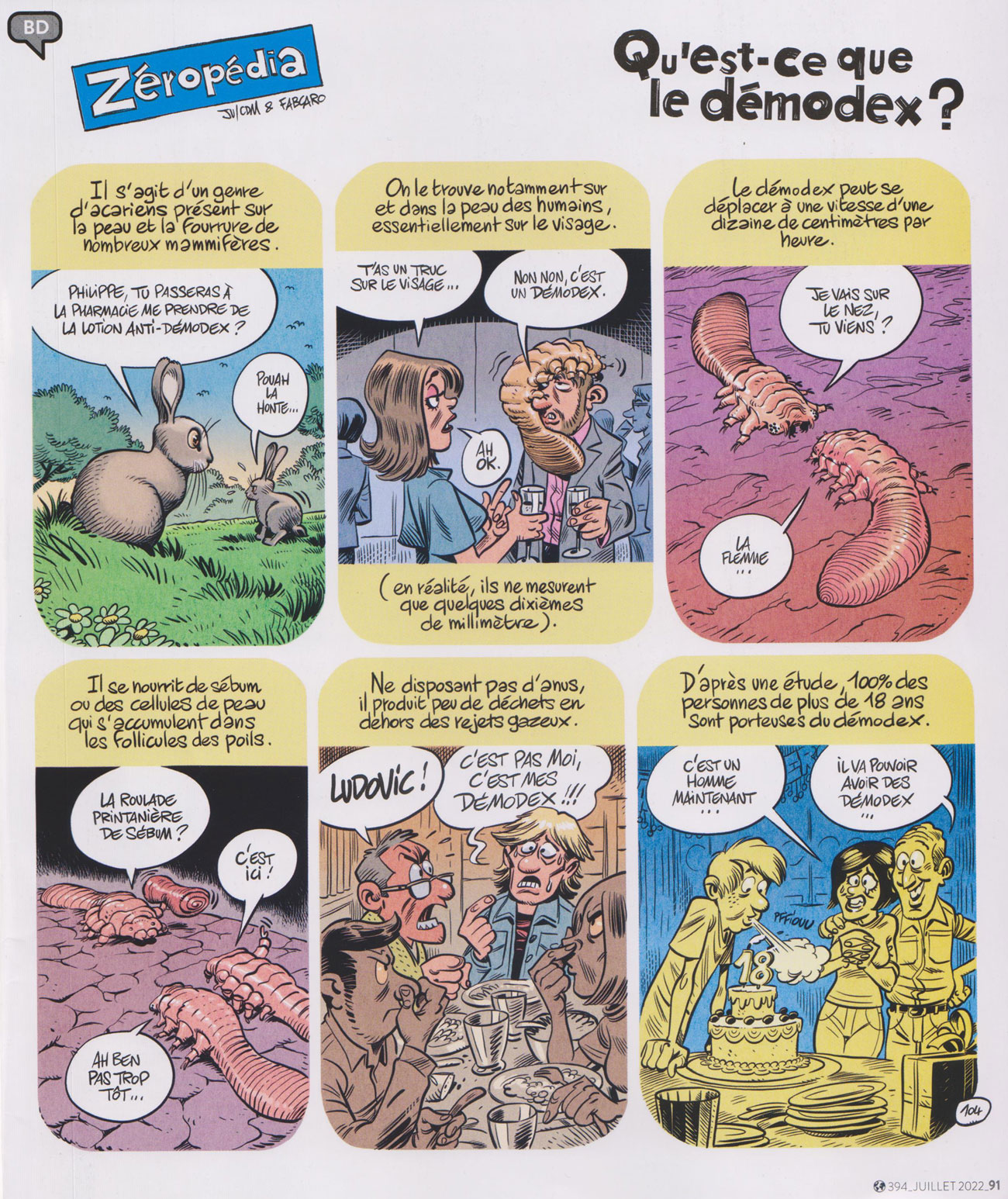 Démodex en bande dessinée