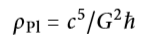 Densité de Planck