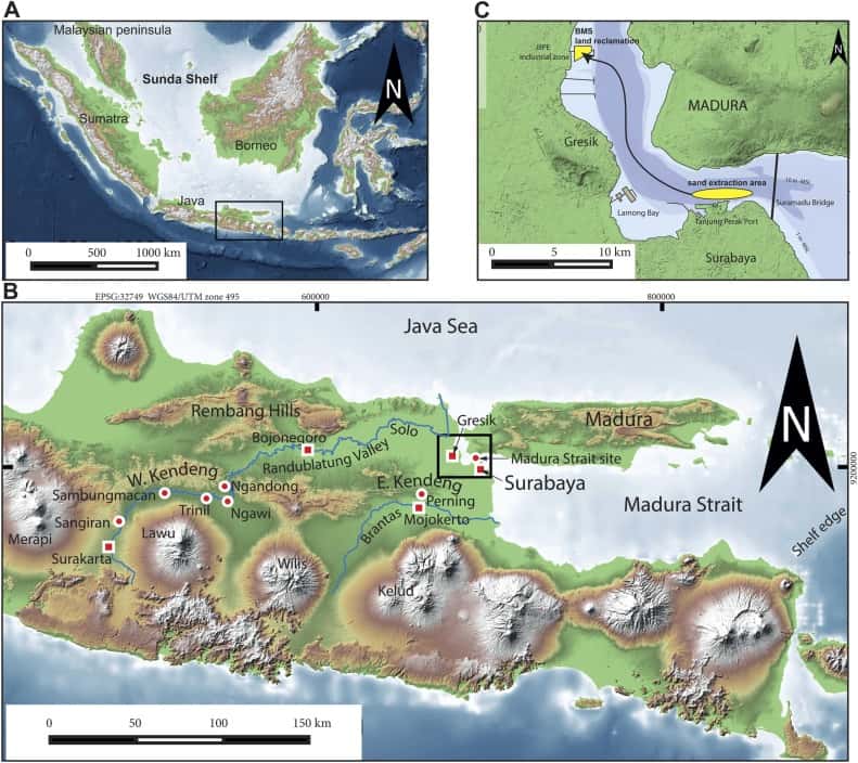 Détroit de Madura, entre les îles de Java et Madura, en Indon&ecute;sie.