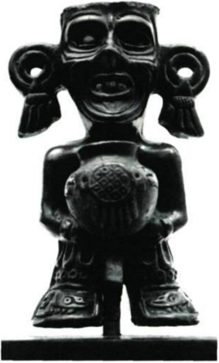 Dieu maya Tlaloc aux longues oreilles, au Mexique