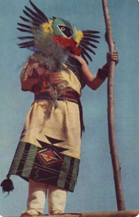 Divinité Kachinas du peuple Hopi d'Arizona aux Etats-Unis.