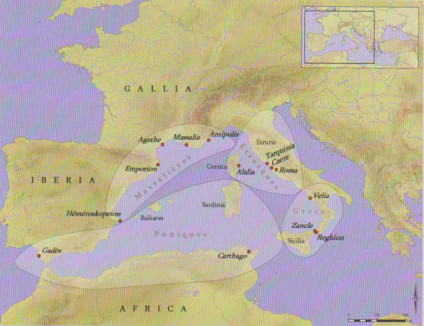 Etrusques dans le bassin méditerranée
