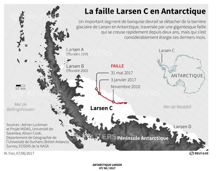 Faille Larsen en Antartique