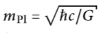 Formule de la masse de Planck
