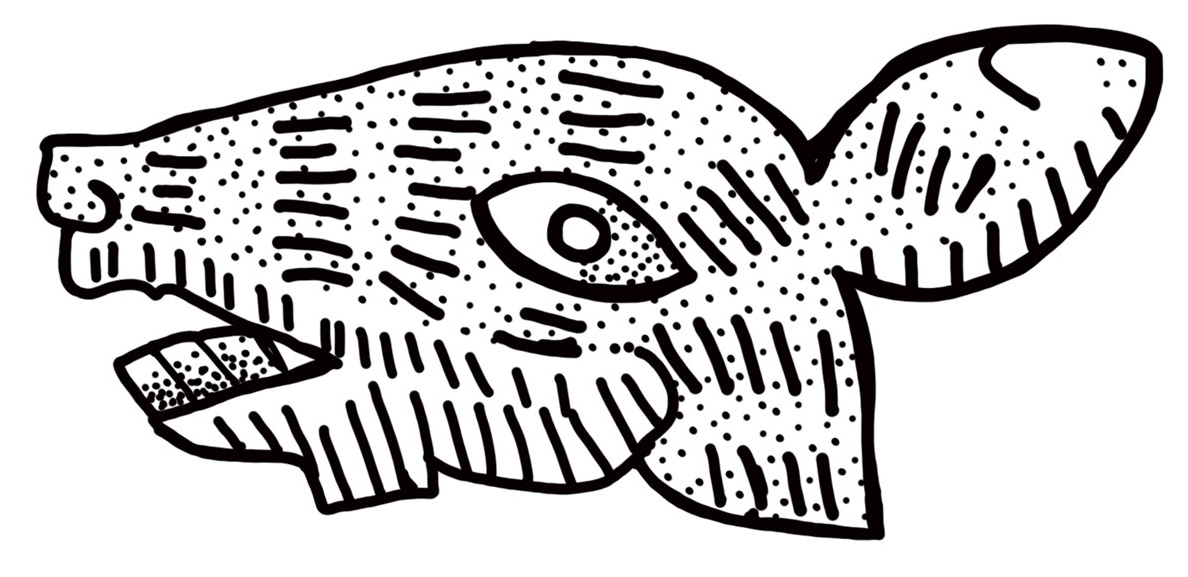 Glyphe maya, Codex Borgia, Figure form rabbit head.