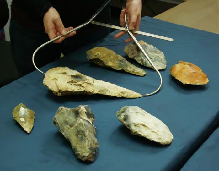 Haches massives de la vallée de Medway dans le Kent au Royaume-Uni, vieille de 300 000 ans.