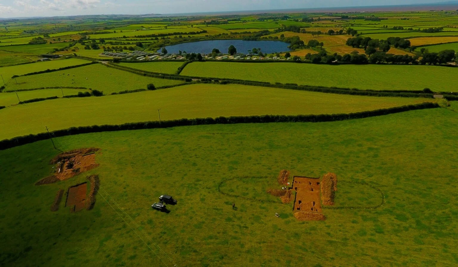 Bâtiment viking à Holme St Cuthbert dans le comté de Cumbria au Royaume-Uni.