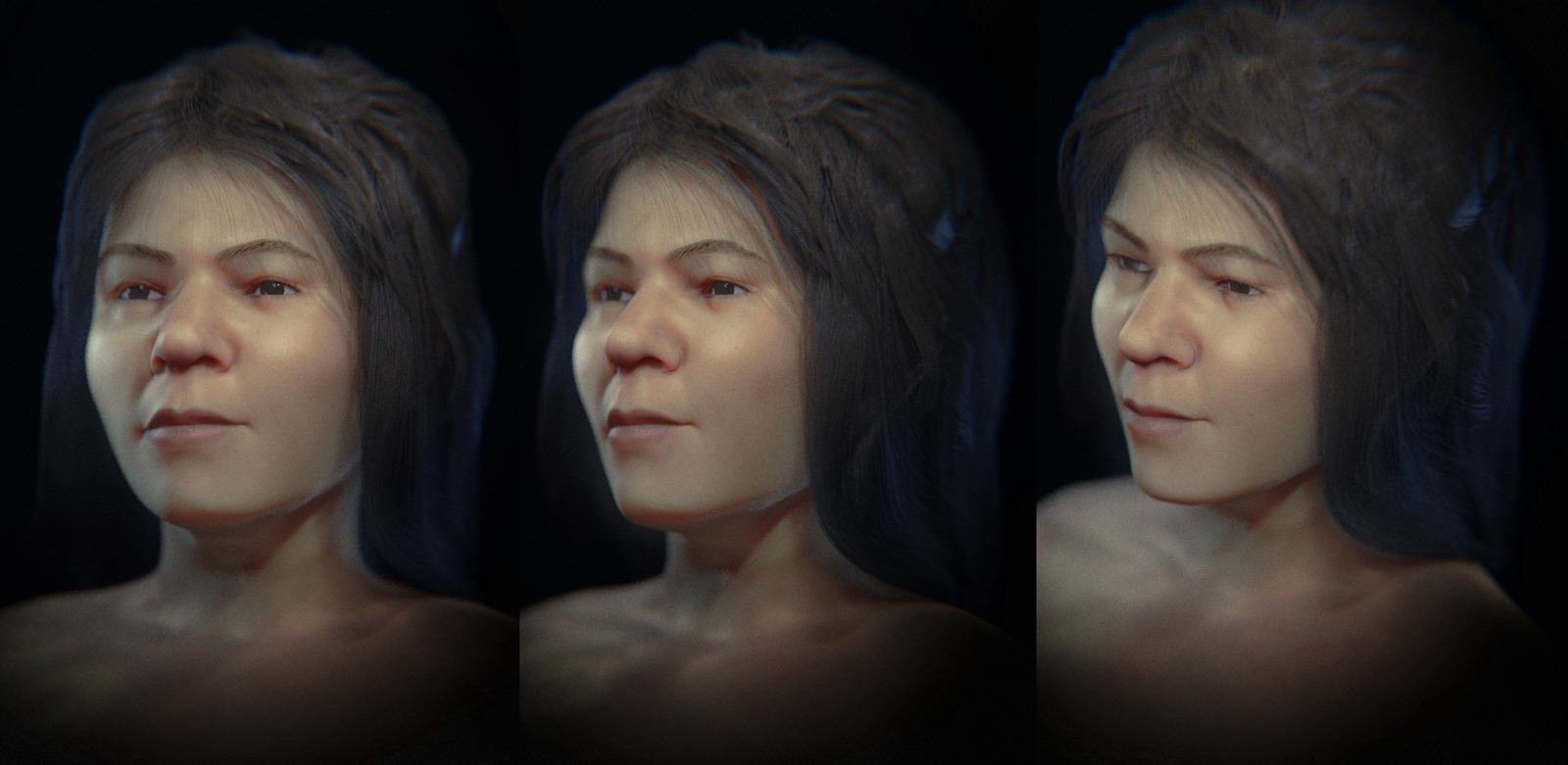 Faciès hypothétique d'Homo Mladec 1