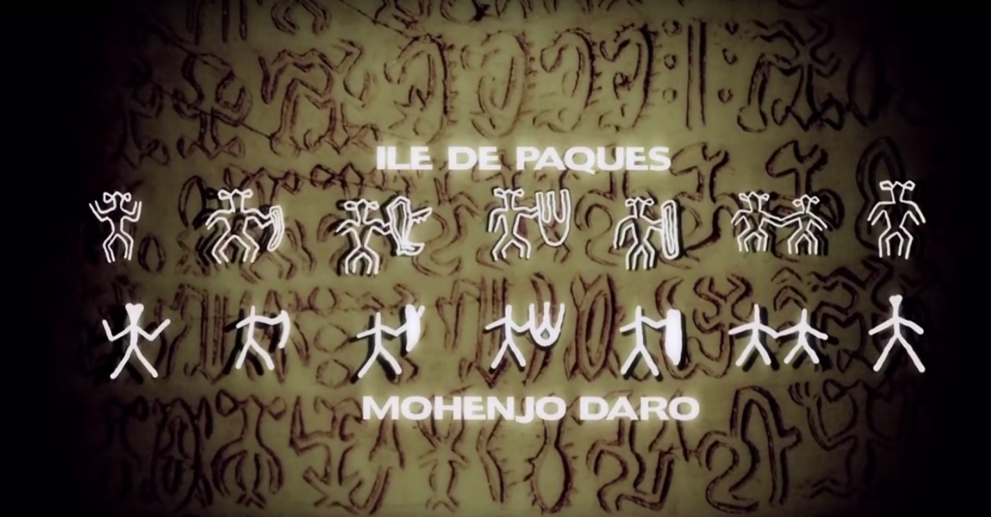Comparatif, écriture rongorongo & l'écriture à Mohenjo Daro.