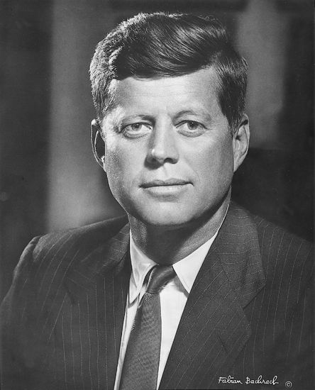 John Fitzgerald Kennedy, ancien président américain.