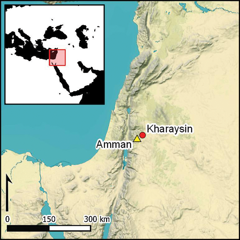 Cartographie de Kharaysin & Amman en Jordanie.