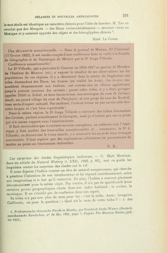 Similitudes entre la langue nahuatl (Aztèques, Mexique) et la langue avar (Avâr, Russie).
