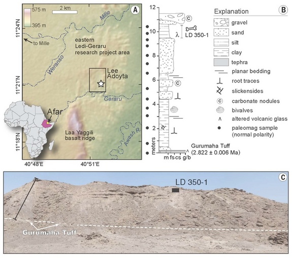 Carte géographique de Ledi-Geraru en Ethiopie