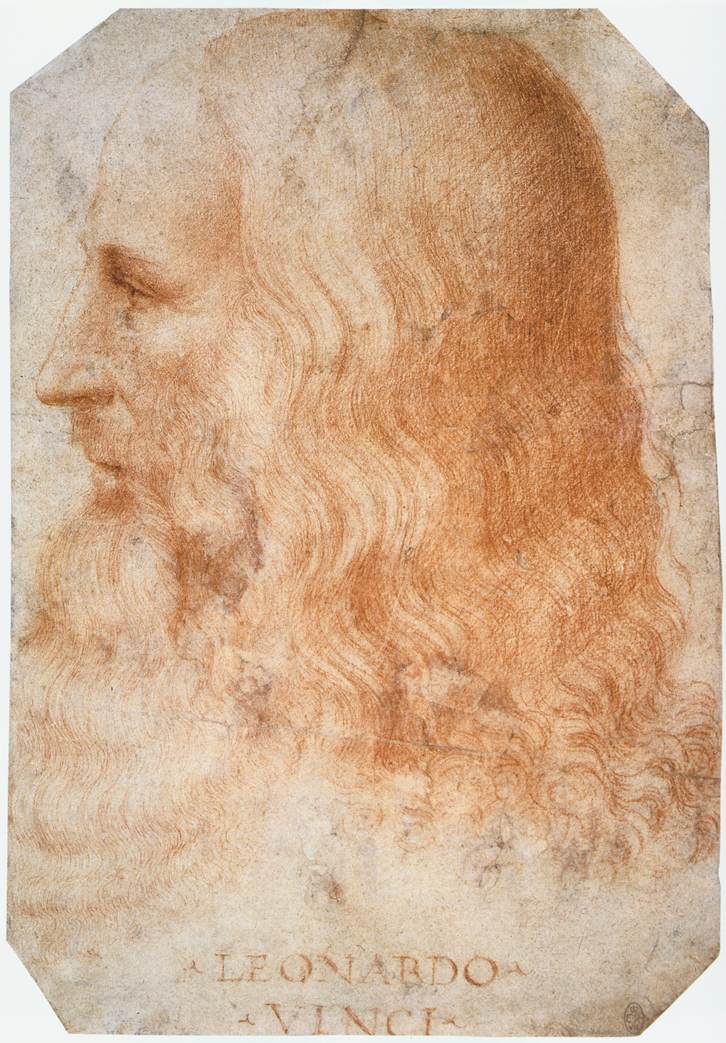 Portrait de Léonard de Vinci.