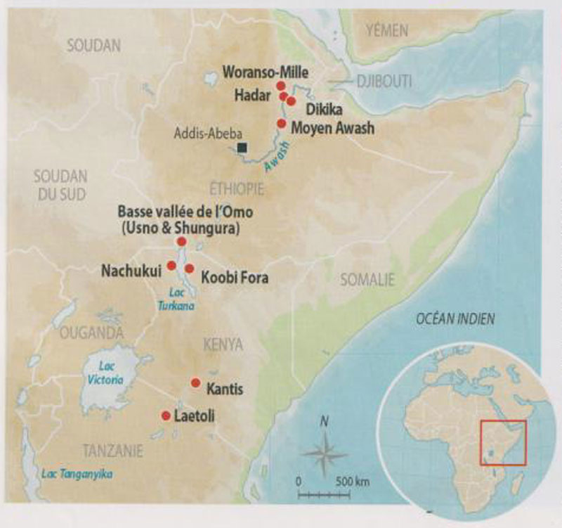 Localités autour du lac Turkana.
