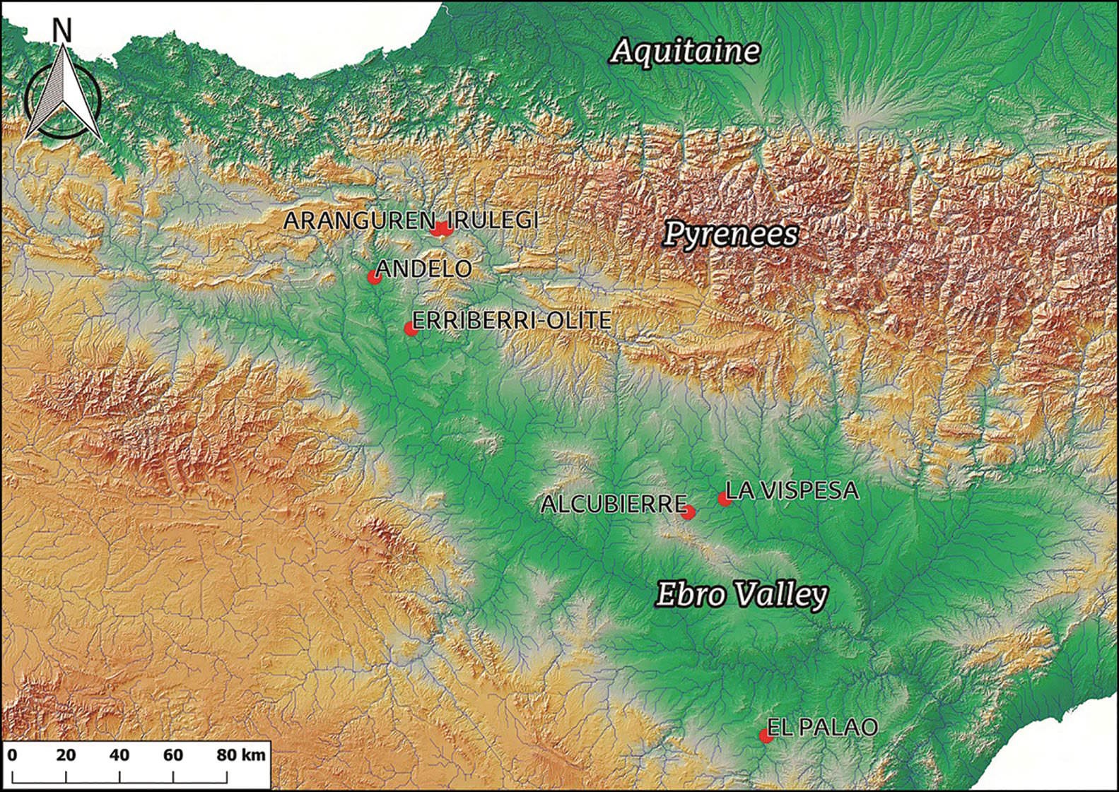 Main en bronze porte-bonheur avec inscriptions en langue vasconne à Irulegi en Pays basque.