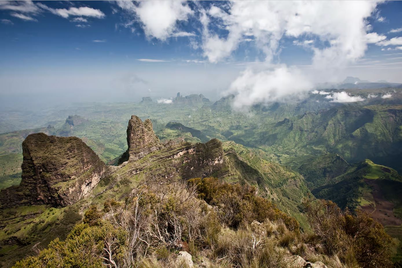 Melka Kunture, Addis Abada, Hauts plateaux, en Ethiopie.