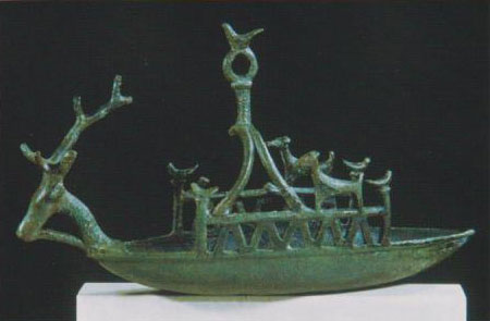 Navicelle en bronze de Is Arsolas o Bonotta à Bultei.