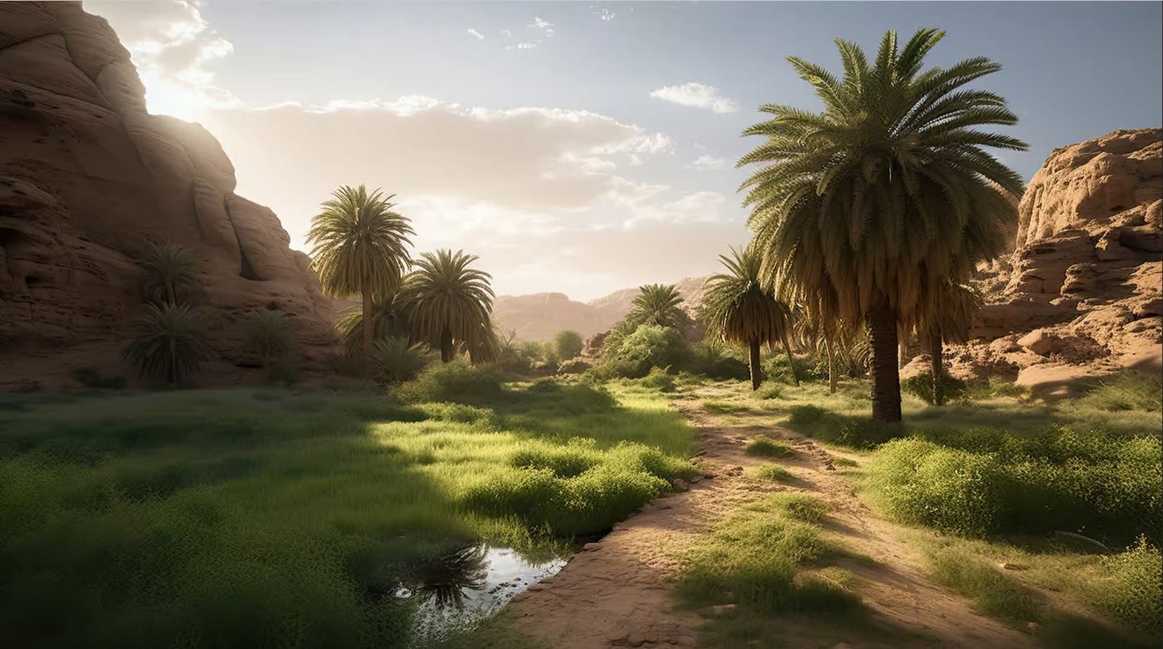Oasis de Khaybar en Arabie Saoudite.