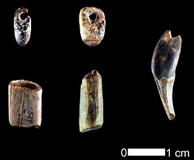 Parure préhistorique en os & dents.
