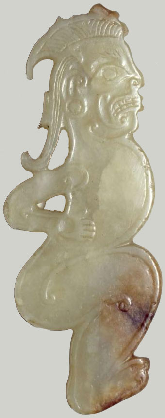 Personnage en jade (néphrite).