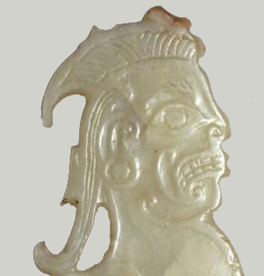 Personnage en jade (néphrite).