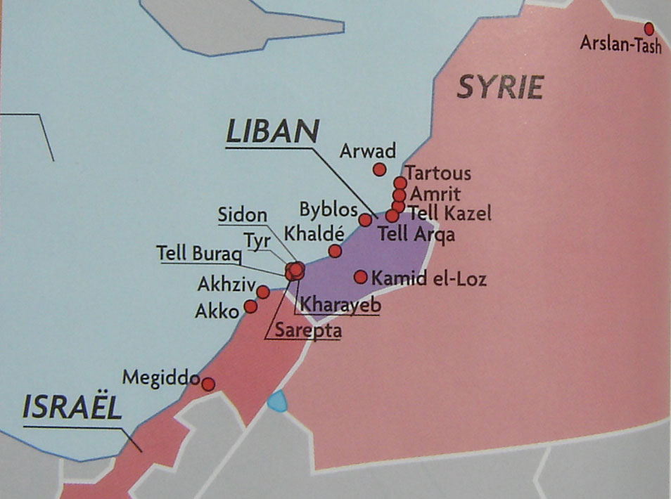 Villes phéniciennes du Proche-Orient, au I<sup>er</sup> millénaire avant notre ère.