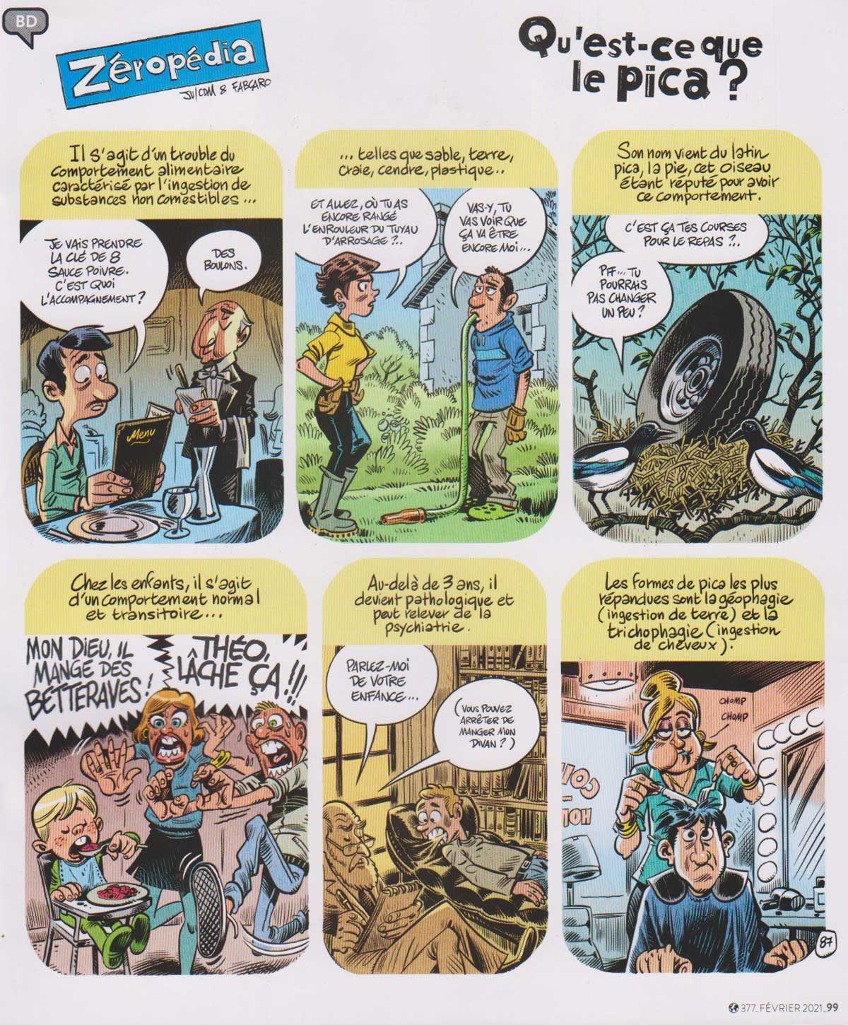 Pica en bande dessinée