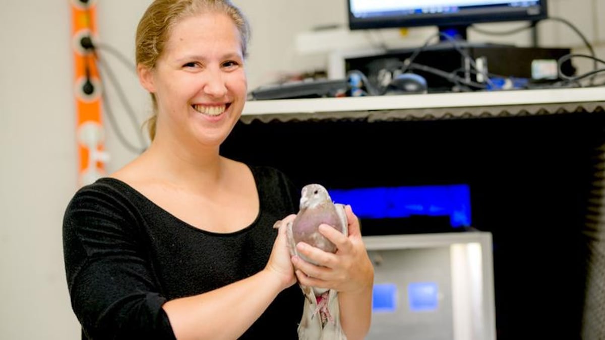 Sarah Letzner à l'université de Rhur en Allemagne.